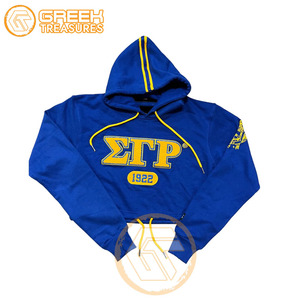 เสื้อฮู้ดผู้หญิงผ้าฟลีซปักลายผ้าฟลีซ Sigma Gamma Rho - Product Image 3