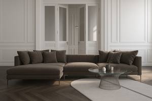 Rafael <b>Modern</b> Modular Sectional <b>Sofa</b> | Contemporary Upholstered <b>Sofa</b> | Custom Fabric or Leather Seating | designer couch - Product Image 6