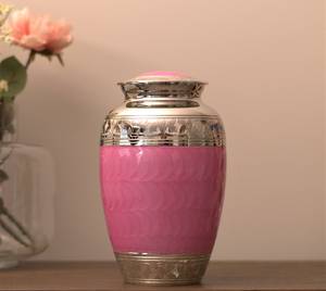 Handcrafted Urn for Human Ashes | Premium <b>Memorial</b> <b>Keepsake</b> | Premium Adult brass Urn <b>Box</b> - Product Image 1