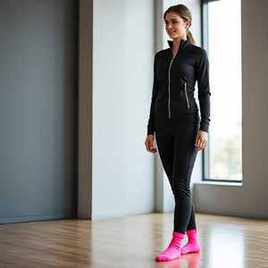 Vêtements de sport pour femmes Jogging Training Wear Survêtement de football Vente en gros Veste légère à fermeture éclair pour camionneur Pantalon de survêtement Ensemble deux pièces - Product Image 4