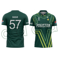 Permintaan Pelanggan 2023 Jersey Tim Kriket Pria Pakistan CHARR INDUSTRIES Desain Warna Kustom Cetak Digital Kualitas Tinggi