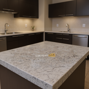Encimeras de Piedra Natural para Cocina y Baño, Granito Carrara Calacata, Cortes Prefabricados para Proyectos Hoteleros - Product Image 3