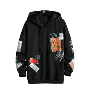 Pullover <b>Hoodies</b> with Polyester Cotton Blend Fashionable Streetwear Casual Wear <b>Soft</b> Touch Design Comfortable Fit - Product Image 3