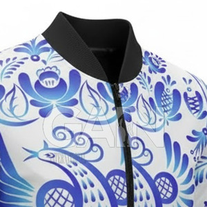 Low Price High Quality Custom Logo Printed Front Men's Hooded Winter Bomber Jacket Plus Size Breathable Eco-Friendly - Product Image 6
