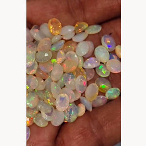 150ชิ้นโอปอลจากเอธิโอเปียธรรมชาติพร้อมด้วยไฟ8x6มม. รูปไข่120 CTS ล็อตล็อตผลิตจากหินอัญมณีหลวมที่มีคุณภาพตัดเรา $156สำหรับทุกคน - Product Image 2