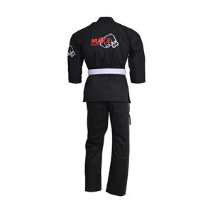 Mejor Venta de Material de algodón y poliéster precio bajo al por mayor OEM ropa de artes marciales producto de Venta caliente conjunto de uniformes de karate - Product Image 2