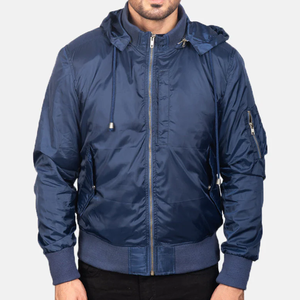 Blouson bomber matelassé unisexe à capuche, léger, rembourré en polyester/coton, imperméable, coupe-vent, respirant, streetwear, hiver, OEM - Product Image 1