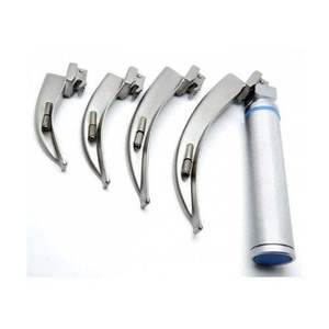 Premium Manual Fiber <b>Optic</b> Laryngoscope Set with LED Handle and Stainless Steel Blades for General Surgery Use - Product Image 5