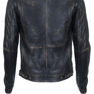 Veste d'hiver en cuir véritable pour homme de haute qualité, respirante, fabriquée au Pakistan, design et finition populaires, logo sur le devant - Product Image 4