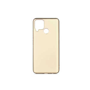 Coque en silicone JoieCreatif Premier Gold Realme C25 avec emballage de vente au détail - Product Image 1