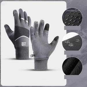 QST Unisex Guantes de compresión de dedo completo Fibra de carbono de alta calidad Correr Deportes al aire libre Guantes de motocicleta Transpirable Touch - Product Image 6