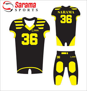 ชุดอเมริกันฟุตบอลแบบกำหนดเองเสื้อเจอร์ซีย์อเมริกันฟุตบอลออกแบบได้ตามต้องการ - Product Image 1