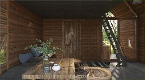 Vietnam Premium 45sqm de dos pisos estilo industrial moderno invernaderos prefabricados 40HC edificios modulares al aire libre - Product Image 4