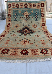 Handmade Oushak Woolen <b>Rug</b> Turkish Knot Design Hand Knotted Set of KNOTS for Living Room Bedroom Any Room - Product Image 4