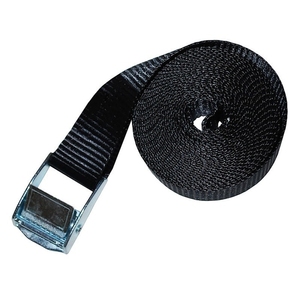 Sangles d'arrimage à cliquet en polyester SANBOO orange et noir de 2.5cm avec boucle de verrouillage Capacité de 10 tonnes - Product Image 2