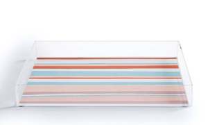 Bandeja de acrílico transparente con forma personalizada, diseño moderno, perfecta para servir alimentos con elegancia y como vajilla multiusos. - Product Image 4