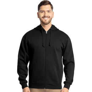 Sweat à capuche classique pour homme 2025/2026, 100% coton, hiver, uni, teint, respirant, séchage rapide, poche, doux, confortable pour - Product Image 1