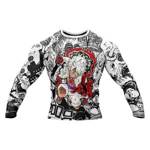 Custom Printed Rash Guard UPF 50+ Sun Protection <b>Swim</b> <b>Shirt</b> for <b>Men</b> & Women Quick-Dry Polyester Spandex OEM/ODM Available - Product Image 6