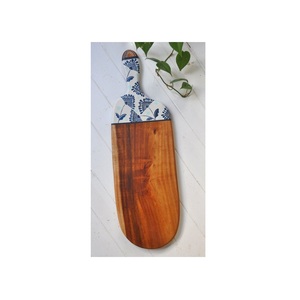 Planche à découper en bois de mangue naturelle Design élégant Planche à découper ronde en bois de forme rectangulaire Planche à découper en bois de mangue naturelle - Product Image 5