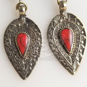 Fashion Jewelry Wholesale New Design Women Antique <b>Earrings</b> <b>Red</b> Color Statement Jewelry Customized - Product Image 6