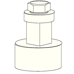 DORMAKABA CL Linkage Galvanized Axle Extension <b>Hooks</b> & Rails Product Category - Product Image 3