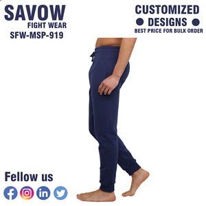 Pantalons d'entraînement en toile personnalisés de haute qualité pour hommes, pantalons de sport respirants à séchage rapide avec cordon de serrage, entraînement en salle de sport - Product Image 4