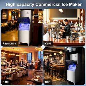 Máquina de Hielo Comercial de 450 Libras/24H, Máquina de Hielo con Almacenamiento de 250 Libras para Negocios - Product Image 4