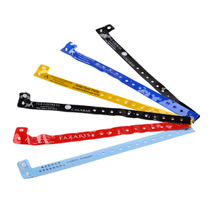 Tùy Chỉnh Dành cho người lớn PVC dây đeo cổ tay trực tiếp nhiệt mã vạch QR mã có thể in dùng một lần thiết kế - Product Image 6