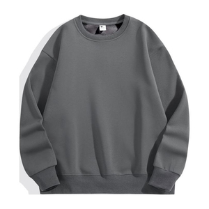 Sudadera de Algodón Grueso de 500 g/m² para Hombre, Cuello Redondo, Oversize, con Bordado, Ecológica, Hombros Caídos, Venta al por Mayor, OEM - Product Image 2