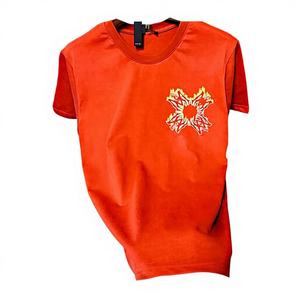Camiseta de Manga Corta para Hombre, Tallas Grandes, Personalizada, de Seda/Algodón, con Estampado Animal, 300 Gramos, Anti-Pilling, Cuello Redondo, Casual, Transpirable, Ecológica, OEM - Product Image 1