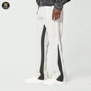 Pantalon évasé épais coupe ajustée Pantalon de survêtement évasé personnalisé pour hommes Pantalon évasé de haute qualité - Product Image 1