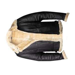 Nouveauté : Vestes en peau de mouton pour hommes, matériau de haute qualité, chaudes, en cuir, avec fermeture éclair, col rabattable, poignets repliables, imperméables - Product Image 6