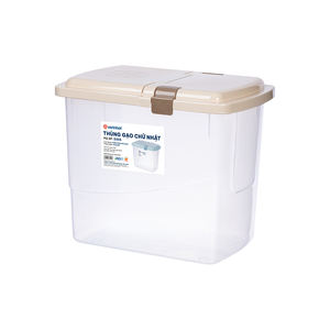 Conteneur rectangulaire pour le stockage du riz HOKORI avec un joint hermétique, idéal pour organiser les cuisines et les garde-manger. - Product Image 2