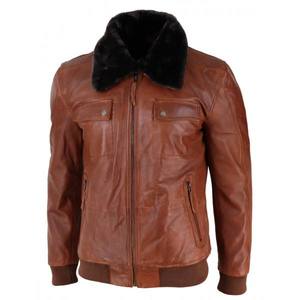 High Quality New Arrival 2026 Breathable Customized Design Bomber Leather <b>Jacket</b> For <b>Men</b> Top Quality Fashionable New Style - Product Image 1