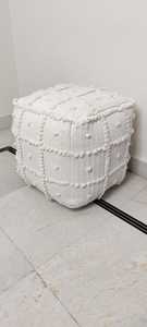 LE MACRAME NOIR DE COULEUR SOLIDE POUF EN TRICOT À UNE POIGNÉE OTTOMAN POUR SALON TABOURET ET OTTOMANS STYLE EUROPÉEN ET AMÉRICAIN - Product Image 6