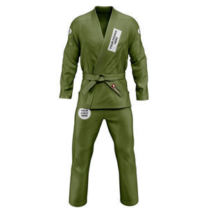 ชุดยิวยิตสูสีเขียวคุณภาพสูงแบบสั่งทำสำหรับผู้ใหญ่ ราคาขายส่ง ออกแบบเองได้ ชุดศิลปะการต่อสู้ - Product Image 1