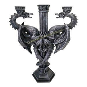 Bougeoir dragon en métal de qualité supérieure pour les décorations de table de mariage d'hôtel à la maison à bon prix - Product Image 6