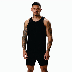 2025 haute qualité hommes course débardeurs Compression vêtements de sport ajusté Gym Stringer Fitness côtelé 100% coton séchage rapide - Product Image 2