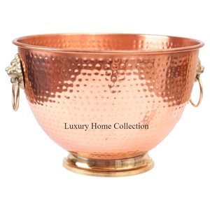 Fantaisie Couleur Argent Brillant Poli Seau À Vin Glace Stockage De Table Boissons Baignoires En Aluminium Moulé Avec Cuillère De Service - Product Image 2