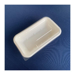 [NANU] [Squarebowl 95] Tazón Cuadrado Desechable de Pulpa Moldeada, Ecológico y Conveniente para 2 Personas, Materia Prima de Pulpa - Product Image 1