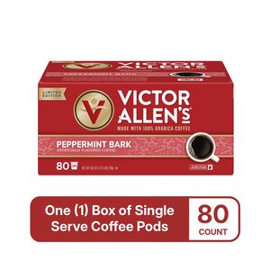 Victor Allen's Coffee Peppermint Bark Flavored, Medium Roast, 80 Count, Single Serve Coffee Pods - Product Image 5