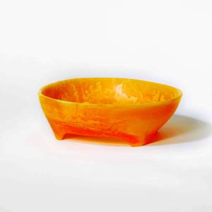 Plato Decorativo de Resina de Arte Moderno, Color Rosa, Hecho a Mano, Pulido, de Origen Indio, Ecológico, Apto para Lavavajillas, para Servir en Fiestas - Product Image 6