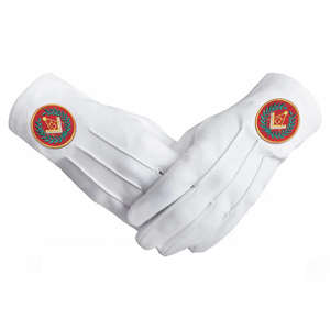 ถุงมือผ้าฝ้ายปักลายถุงมือผ้าฝ้ายมาโซนิก - Product Image 1