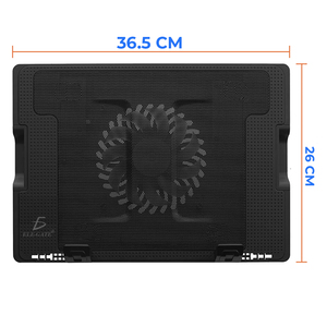 Support de refroidissement pour ordinateur portable à 5 positions avec alimentation USB, support et base en aluminium pour ordinateur de jeu - Product Image 3