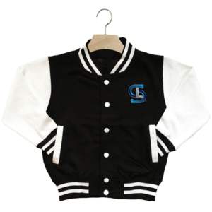 Chaqueta universitaria con logotipo personalizado, chaqueta de hombre de béisbol universitario con bordado de mangas de cuero, chaqueta universitaria Letterman Varisty para hombre - Product Image 1