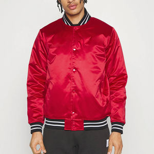 แจ็กเก็ตนักบินผ้าซาตินบุผ้าซาตินเสื้อแจ็คเก็ตผ้าซาตินสำหรับใส่ไปด้านหน้าและด้านหลัง - Product Image 1