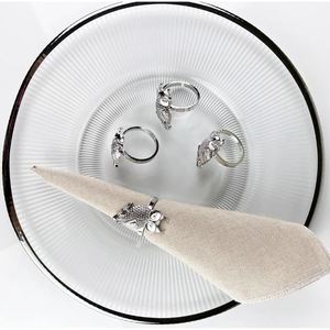 Handcrafted Metal Contemporary Napkin Ring Stylish <b>Table</b> Decoration Craft Home International for Wedding Party Banquet Home - Product Image 4