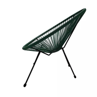 Silla de exterior de acero inoxidable cómoda hecha en España, tela de estilo informal, jardín, patio, playa, parque, sala de estar, lista para exportar