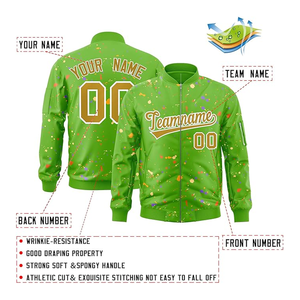 Chaqueta de bombardero para hombre, ligera, a prueba de viento, cortavientos, abrigo con cremallera y bolsillo, chaqueta informal personalizada para primavera y otoño - Product Image 3