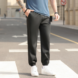 Pantalones de entrenamiento para correr informales deportivos XL para hombre, pantalones de gimnasio de cintura media de secado rápido de alta calidad con cordón de apertura de cremallera plano - Product Image 3